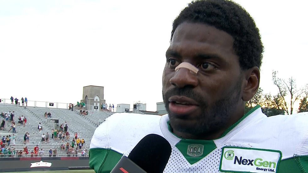 'We still have a lot of football left': Dean wants Riders to stay positive despite loss