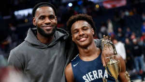 Bronny James commits to USC for 2023