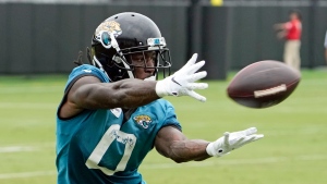 Jaguars' Ridley nursing sore toe, will be limited in training camp practice