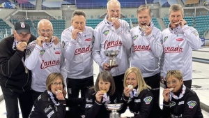 Canada sweeps gold at senior world curling championships