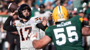Evans, Lokombo and Peters named CFL's top performers for July