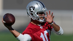 Garoppolo leaves Raiders practice early as coaches monitor injured foot