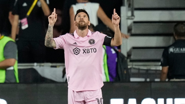 Messi scores twice, his third straight game with a goal, as Inter Miami beats Orlando City