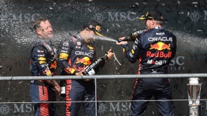 Verstappen wins eighth straight race; Perez second in Belgium