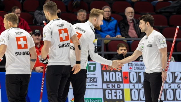 Switzerland routs Italy for bronze at men's curling worlds