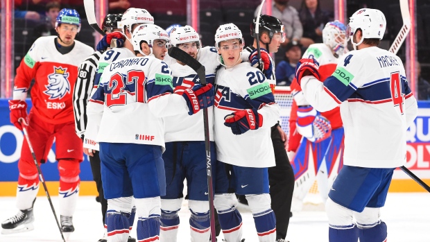 United States cruise past Czechia in quarter-finals at World Championship